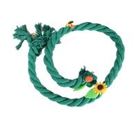 MEIBAOGE Jaula de juguete para colgar con cuerda para pájaros, perca para masticar, juguete de pie, jaula de pájaros, juguete para masticar cacatúas