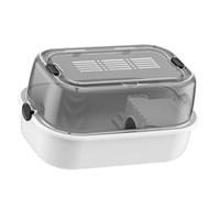 MEIBAOGE Jaula para hámster con parte superior ventilada para mascotas pequeñas, guineapigs erizos, jaula interior para mascotas con tapa transparente