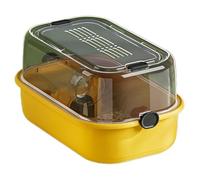 MEIBAOGE Jaula para hámster con parte superior ventilada para mascotas pequeñas, guineapigs erizos, jaula interior para mascotas con tapa transparente