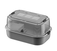 MEIBAOGE Jaula para hámster con parte superior ventilada para mascotas pequeñas, guineapigs erizos, jaula interior para mascotas con tapa transparente