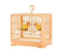 MEIBAOGE Jaula ventilada para pájaros para uso en interiores y exteriores, jaula grande para pájaros con comederos, percha para periquitos y canarios
