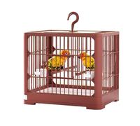 MEIBAOGE Jaula ventilada para pájaros para uso en interiores y exteriores, jaula grande para pájaros con comederos, percha para periquitos y canarios