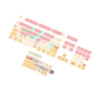MEIBAOGE Juego de 127 teclas ergonómicas XDA sublimadas de altura con tema de color único que mejora la escritura para teclado mecánico