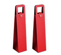 MEIBAOGE Juego de 2 elegantes bolsas de vino portátiles de cuero para pícnics y fiestas de celebración de boda