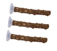 MEIBAOGE Juego de 3 estantes de pared para baño con ventosa, poste de interacción para jugar interactivamente