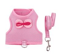 MEIBAOGE Juego de arnés ajustable para conejos, chaleco transpirable para mascotas pequeñas, hámsteres, equipo de paseo para mascotas pequeñas