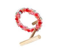 MEIBAOGE Juguete de soporte para loros para periquitos, jaula de pájaros, juguete de masticación de esquina para pájaros pequeños, decoración de jaula de pájaros
