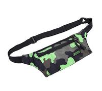 MEIBAOGE Niños Niñas Niños Riñonera Comouflage Riñonera de Viaje Riñonera para Dinero Cinturón para Caminar Bolsa de Vacaciones, Riñonera-Verde
