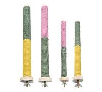 MEIBAOGE Perca para pájaros, soporte molar natural para loros, suministros de conure, periquitos, rascadores para loros pequeños y grandes