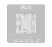 MEIBAOGE RTX2080 RTX2070 RTX2060 BGA Reballing Stencil N18E N19E N18E-G1-B-KD-A1 Chip gráfico GPU Estación de plantación de soldadura
