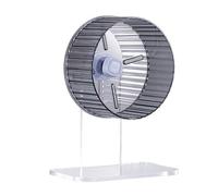 MEIBAOGE Rueda para correr para hámster pequeño con soporte, juguete para correr para el hogar, juguete para jugar hámster, 17 cm