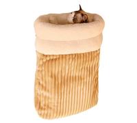 MEIBAOGE Saco de dormir cálido de invierno para gatos, cama grande para mascotas, para calidez interior, cómoda bolsa de descanso para gatos con forro grueso