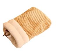 MEIBAOGE Saco de dormir cálido de invierno para gatos, cama grande para mascotas, para calidez interior, cómoda bolsa de descanso para gatos con forro grueso