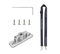MEIBAOGE Soporte de instalación de aluminio para drones, trípode de control remoto, adaptador de cordón para el cuello, soporte de mango de aluminio