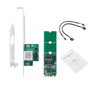 MEIBAOGE Tarjeta de red Gigabits Base-T de 2.5 G M.2 de un solo puerto, adaptadores de tarjeta Ethernet de 2500 Mbps, velocidad de transmisión