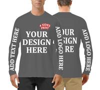 MEIbax - Sudadera para hombre, ligera y de manga larga, personalizable, cómoda, informal, varios colores, estilo personalizado, suéter para diario ocio y celebraciones (W, XXL)