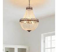 meibeileil LáMpara De ArañA Vintage De Cristal,E14 Lampara de Techo Colgante Con Cadena Ajustable L1m,LáMpara Colgante De 4 Luces Para Mesa De Comedor,Lamparas Techo Negro-Dorado Antiguo,60W,Ø46X63cm.