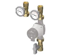 Meibes Circontrol C + R 1" - Kit de bloqueo y retorno de bomba con válvula de retorno en retorno M61127.1