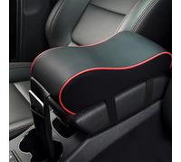 MeiBoAll Cojín para reposabrazos de Coche, Almohadilla de Espuma viscoelástica, Almohada para reposabrazos de Consola Central de automóvil con Bolsa de Almacenamiento para teléfono, Ajuste Universal