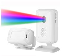 Meichoon Alarma de Sensor de Movimiento Inalámbrico Sistema de Alerta de Seguridad para el Hogar Timbre para la Puerta Delantera Entrada a la Habitación Interior Buzón con 1 Sensor y 1 Receptor