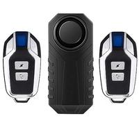 Meichoon Antirrobo Alarma de Bicicleta Antirrobo Inalámbrica Impermeable Sensor de Movimiento de Vibración Super Loud para Bicicletas Motocicletas Coche Scooter Vehículos con 2 Mando a Distancia