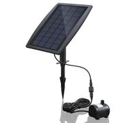 Meichoon Bomba Solar para Fuente con Panel 2.5W Kit de Bomba para Fuente de Estanque para Patio Jardín Decoración de Pecera MY04