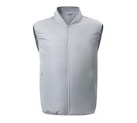 Meichoon Chaqueta sin Mangas para Hombre Chaleco de Aire Acondicionado Portátil con 2 Ventiladores Chaleco Refrescante Adecuado para el Trabajo al Aire Libre en Verano