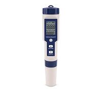 Meichoon Medidor digital de calidad del agua 5 en 1 TDS/EC/PH/Salinidad/Temperatura para hidroponía/acuarios/piscinas/agua potable DH12