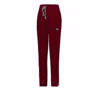 Meichoon Pantalones de Enfermería Unisex 5 Bolsillos Cintura Elástica Vino Tinto