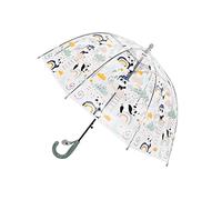 Meichoon Paraguas infantil con diseño de animales de caricatura, arco de 70 cm, cúpula, 8 huesos de paraguas, resistente al viento y anticaídas, mango largo para niños de 3 a 8 años, verde, S