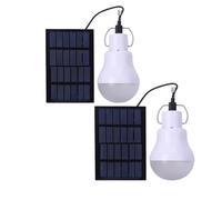 Meichoon Solar Bombilla 2 Pcs Set Portable LED Strip Panel 110LM Recargable Camping Light Outdoor Work Home Lighting Emergency Lights MY12