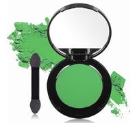 MEICOLY Sombra de ojos verde claro con espejo, regalo para mujer, paleta de sombras de ojos mate verde bosque para Navidad, maquillaje de bruja malvada Elphaba, sombra de ojos en polvo