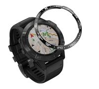 MEIDAI Para Garmin Fenix 7 6 6XPro Sapphire Bisel Anillo Cubierta de Acero Inoxidable Funda de Protección Reloj Inteligente Estuche Adhesivo Deportivo Anillo de Parachoques (Color: A, Tamaño: Para
