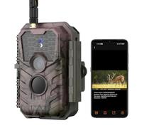Meidase S600 4G LTE Cámara de Caza, 48MP 1296P, Visión Nocturna 25m, Activación por Movimiento 0.2s, IP66, Transmisión por Aplicación Móvil, Equipada con Tarjeta SIM, Vigilancia De Exteriores