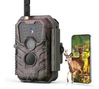 Meidase S600 4G LTE Cámara de Caza, 48MP 1296P, Visión Nocturna 25m, Activación por Movimiento 0.2s, IP66, Transmisión por Aplicación Móvil, Equipada con Tarjeta SIM, Vigilancia De Exteriores