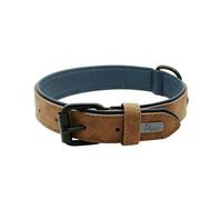 MEIFULLE Collar para Perro Grande, Suave y Acolchado, de Cuero auténtico y Duradero, para Perros Grandes, Rottweiler, Labrador, Pitbull.