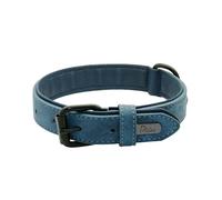 MEIFULLE Collar para Perro Grande, Suave y Acolchado, de Cuero auténtico y Duradero, para Perros Grandes, Rottweiler, Labrador, Pitbull.