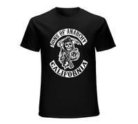 MEIFULONG Men's Son's of Anarchy T-Shirt Black M, Negro , M