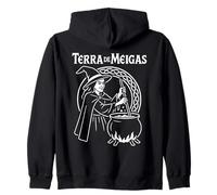 Meiga Gallega "Terra de Meigas" Diseño Celta Galicia Sudadera con Capucha