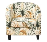Meigeh Funda de Sillón Chesterfield Tullsta Elástica Funda de Sofa 1 Plaza Funda para Sillón de Club Tullsta Sombra de Flores