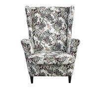 Meigeh Fundas de sillón orejero elástica 1 Plaza Estampado Fundas para sillones con Respaldo de ala Cubre Sillón para Sala de Estar Amor de otoño