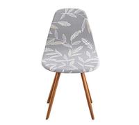 Meigeh Fundas para Sillas de Comedor Fundas para Sillas Escandinavas Cubre Silla Escandinava Fundas para Sillas de Forma Curva elásticas 6 Piezas Sombra de bambú