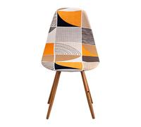 Meigeh Fundas para Sillas Escandinavas de Comedor Cubre Silla Escandinava Fundas para Sillas de Forma Curva elásticas 6 Piezas Península