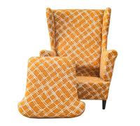 Meigeh Fundas para Sillón Orejero Fundas para Sillas de ala Cubre Sillónes 1 Plaza Sombra