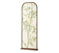 Meihkkud Pantalla de privacidad Independiente Que filtra la luz, Elegante Divisor arqueado - Pantalla de Arte botánico Sereno for Sala de Estar y Dormitorio(E,100cm/39.3in)