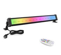 MEIHUA Foco LED Exterior 42W, Barras de Luz RGB con Control Remoto, IP66 Impermeable, 10 Colores, 6 Brillos, 12 Modos Cambio de Color de 6 Frecuencia, Luces RGB para Halloween Fiesta Jardín Bar
