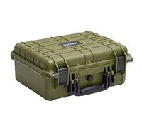 MEIJIA Funda portátil para cámara Impermeable para Todo Tipo de Clima con Espuma de Ajuste Personalizable, Apto para Drones, cámaras, Equipos, Pistolas, 16 x 13 x 6.8 Pulgadas, Green, Funda rígida y
