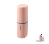 MEIJMJIA - Soporte de Viaje para cepillos de Dientes, Soporte para Pasta de Dientes, Portátil, a Prueba de Polvo, Antibacteriano, Estuche para cepillos de Dientes para Viajes, Familia, Camping (Rosa)