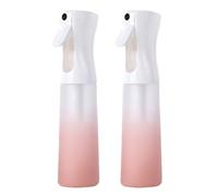 Meijunter 2Pcs 300ml Botella Pulverizadora Recargable Atomizador Plástico Continuo Agua Ultrafina y Aceite Pulverizador para Peluquería Cuidado de la Piel Plantas Mascotas Cocina