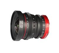 Meike 10 mm T2.2 gran apertura enfoque manual baja distorsión APS-C S35 formato 6K Mini Prime Cine lente compatible con cámaras Canon RF Mount C70 y RED Komodo
